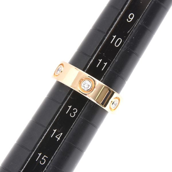 カルティエ 指輪 レディース ラブリング フルダイヤモンド 52号 イエローゴールド Cartier 750YG 中古
