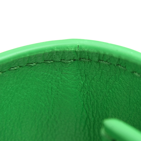 ボッテガヴェネタ 財布 メンズ レディース カセット 二つ折り 札入れ カーフ グリーン BOTTEGA VENETA 679844 中古