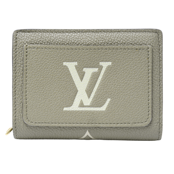 ルイヴィトン 財布 レディース ポルトフォイユクレア モノグラムアンプラント トゥルトレール クレーム LOUIS VUITTON M29452 中古