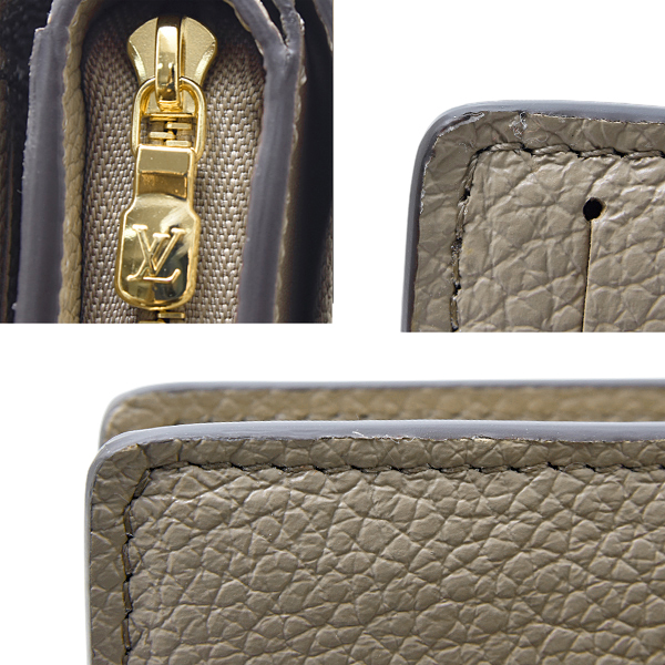 ルイヴィトン 財布 レディース ポルトフォイユクレア モノグラムアンプラント トゥルトレール クレーム LOUIS VUITTON M29452 中古
