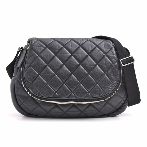 シャネル バッグ レディース マトラッセ コココクーン ショルダーバッグ レザー ブラック 本革 COCO COCOON CHANEL 中古