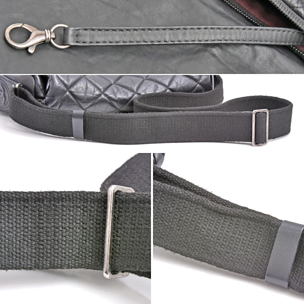 シャネル バッグ レディース マトラッセ コココクーン ショルダーバッグ レザー ブラック 本革 COCO COCOON CHANEL 中古