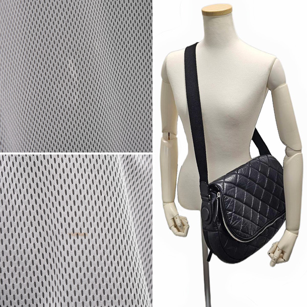 シャネル バッグ レディース マトラッセ コココクーン ショルダーバッグ レザー ブラック 本革 COCO COCOON CHANEL 中古