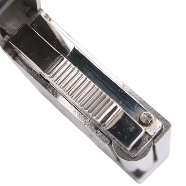 デュポン S.T.Dupont ローラガスライター ライン2 ダブルバーナー ブラゾン 紋章 シルバー メンテナンス済み 中古