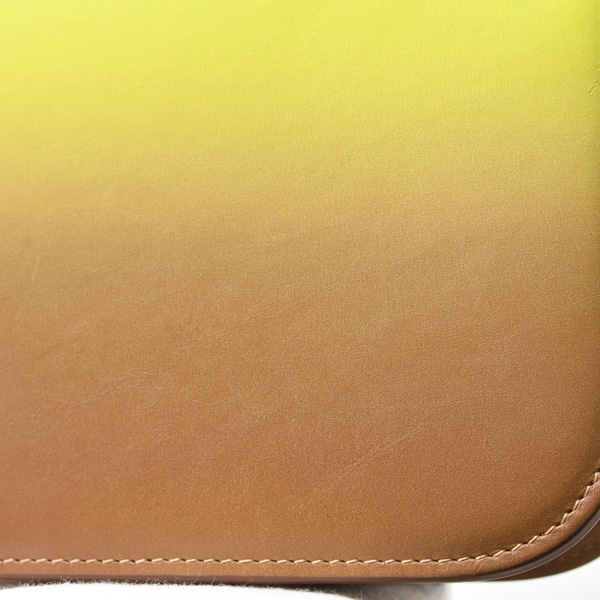 ロエベ バッグ レディース ゴヤ スモール ショルダーバッグ レザー イエローグラデーション LOEWE 中古