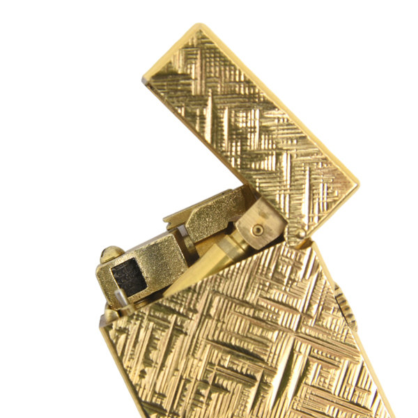 ダンヒル dunhill ローラー ガスライター モザイクカット ゴールド メンテナンス済み 中古