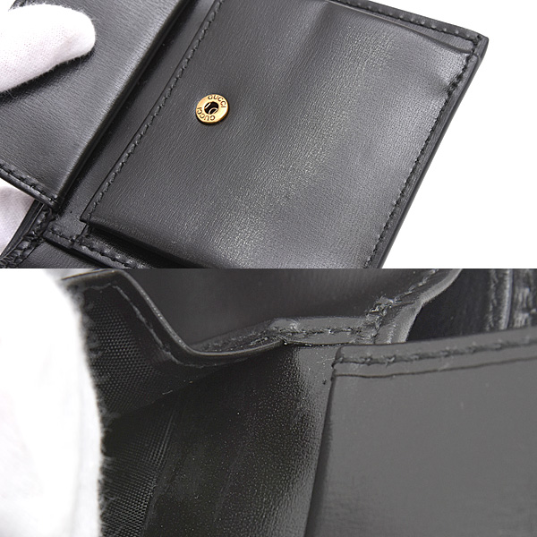 グッチ 財布 メンズ ダブルG 二つ折り財布 GG リミテッドエディション エキゾチック パイソン レザー ブラック 597609 GUCCI 中古