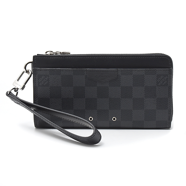 ルイヴィトン 財布 メンズ ダミエグラフィット ジッピー ドラゴンヌ 長財布 クラッチバッグ Louis Vuitton N60379 中古