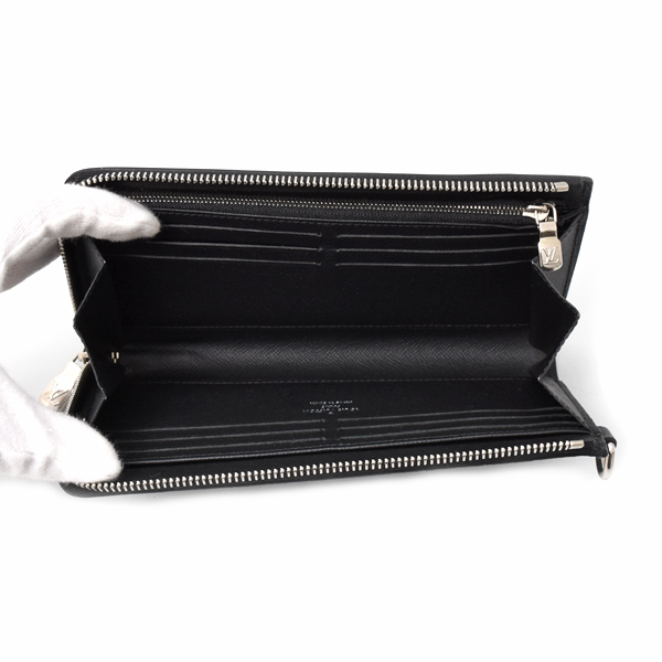 ルイヴィトン 財布 メンズ ダミエグラフィット ジッピー ドラゴンヌ 長財布 クラッチバッグ Louis Vuitton N60379 中古