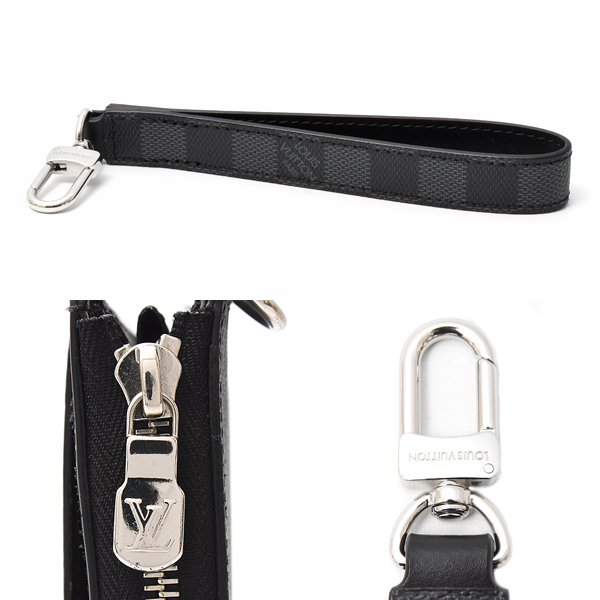 ルイヴィトン 財布 メンズ ダミエグラフィット ジッピー ドラゴンヌ 長財布 クラッチバッグ Louis Vuitton N60379 中古