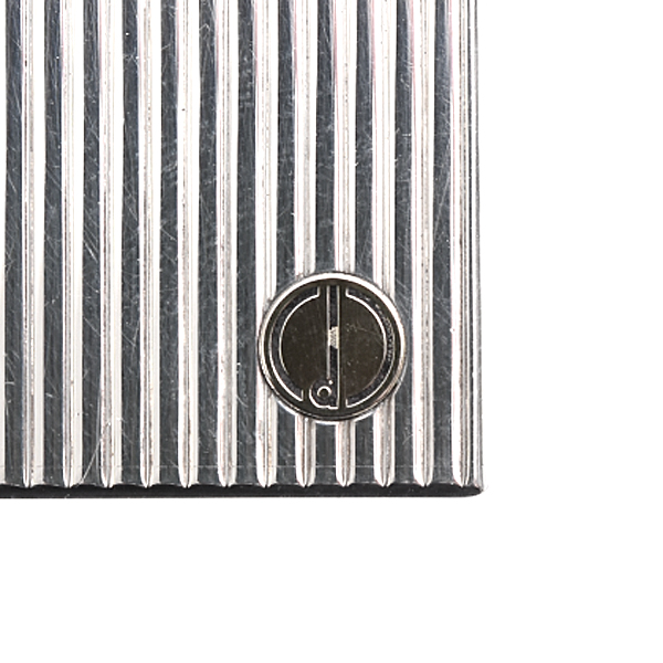 ダンヒル dunhill ローラー ガスライター ストライプ シルバー メンテナンス済み 中古