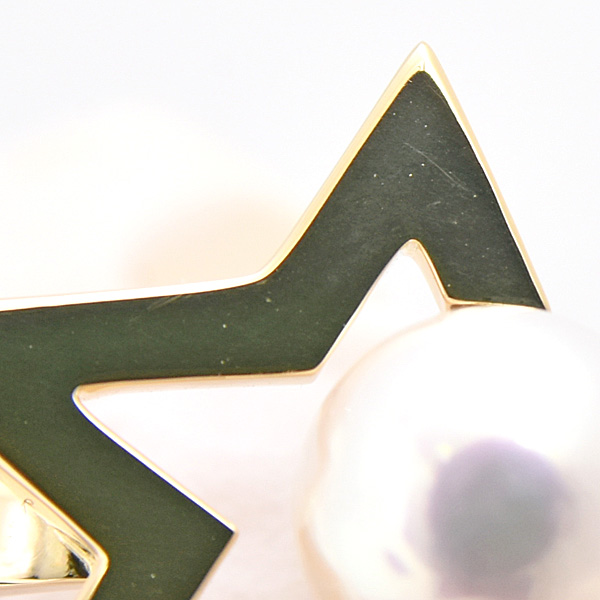 タサキ 指輪 レディース コメット プラス リング 実測10号 イエローゴールド パール 7.8mm珠 真珠 TASAKI 田崎 R-4831-18K 750YG K18 中古