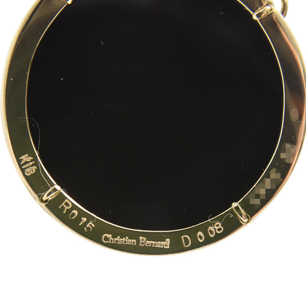 クリスチャンベルナール ネックレス パフュームボトルデザイン R0.15ct D0.08ct イエローゴールド K18YG Christian Bernard 中古