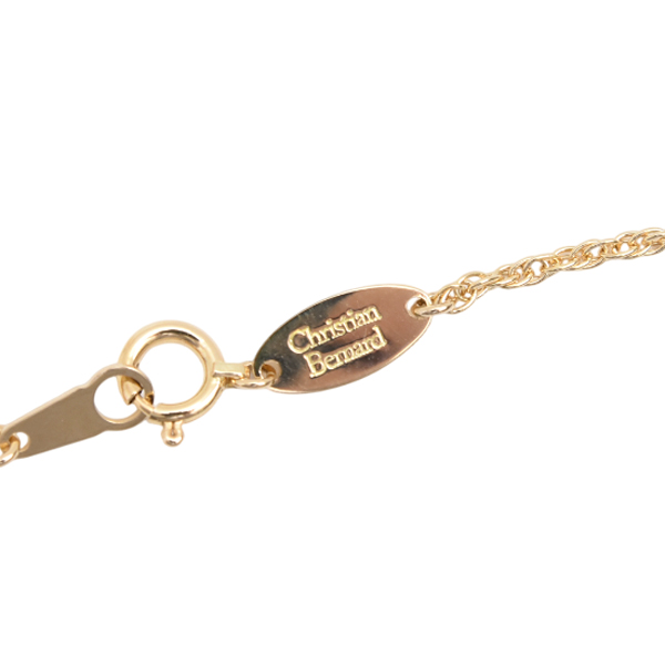 クリスチャンベルナール ネックレス パフュームボトルデザイン R0.15ct D0.08ct イエローゴールド K18YG Christian Bernard 中古