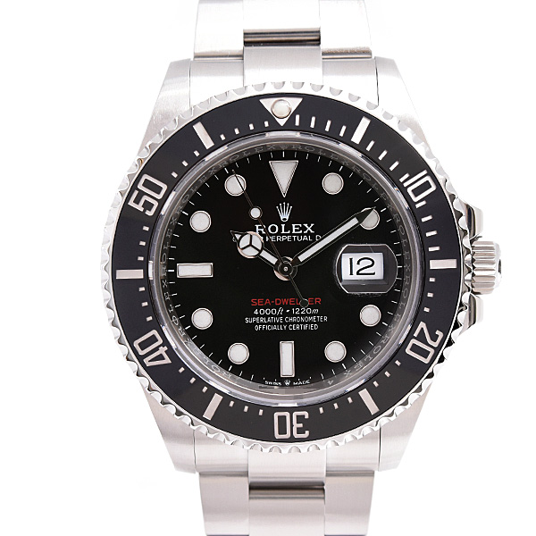 ロレックス 時計 メンズ シードゥエラー ランダム 自動巻 ブラック文字盤 ステンレス ROLEX 126600 SS 中古