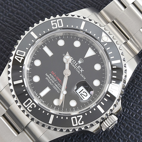 ロレックス 時計 メンズ シードゥエラー ランダム 自動巻 ブラック文字盤 ステンレス ROLEX 126600 SS 中古