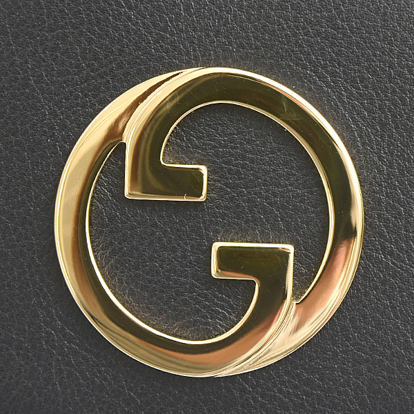 グッチ バッグ レディース ブロンディ ミディアム チェーンウォレット ショルダーバッグ カーフ ブラック GUCCI 725219 中古