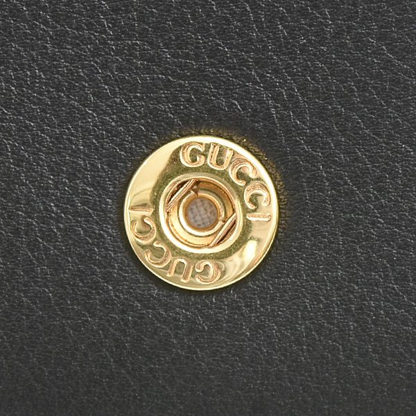 グッチ バッグ レディース ブロンディ ミディアム チェーンウォレット ショルダーバッグ カーフ ブラック GUCCI 725219 中古