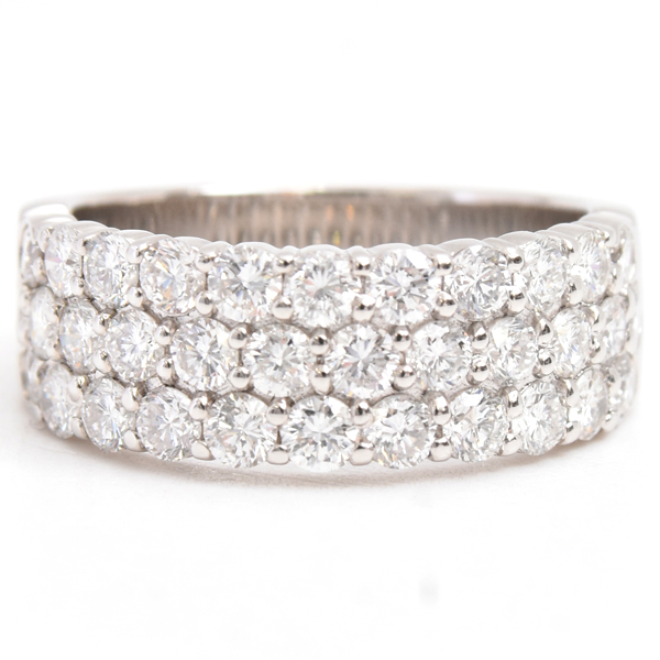 ダイヤモンド 指輪 レディース パヴェダイヤモンド リング D2.04ct 14号 プラチナ ノンブランド PT900 中古