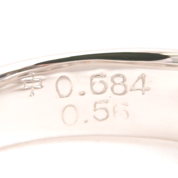 ダイヤモンド PT900 マーキスカット イエローダイヤモンド リング D0.684ct 0.56ct 10号 プラチナ ノンブランド PT900 中古