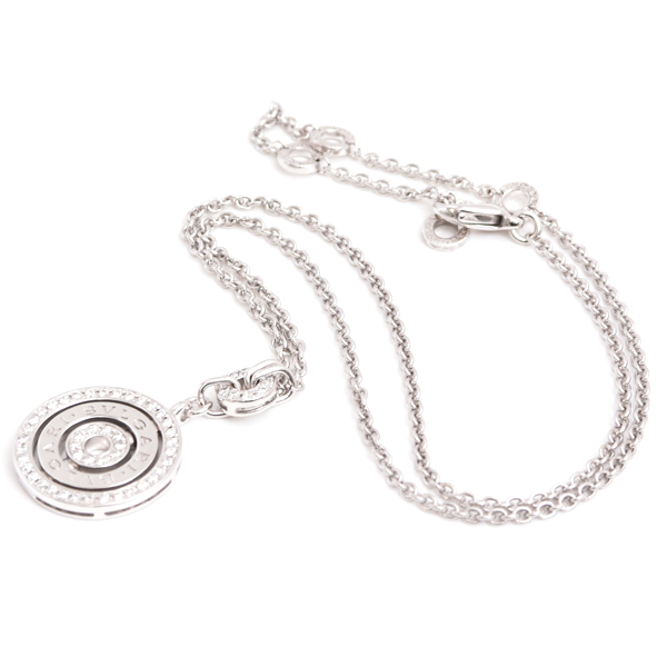 ブルガリ ネックレス レディース アストラーレ チェルキ ダイヤ ネックレス ホワイトゴールド BVLGARI 750WG 中古