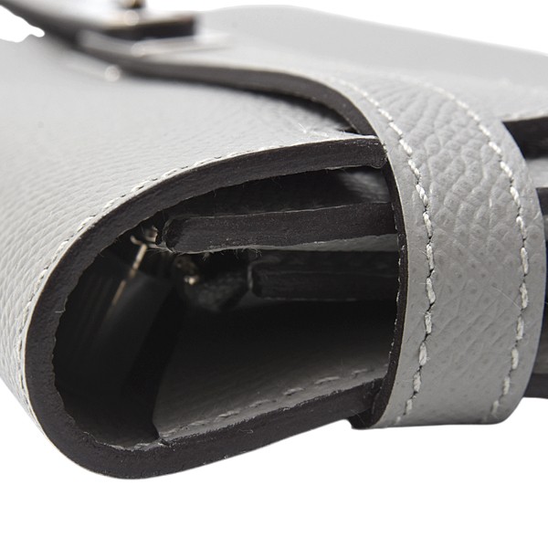 エルメス 財布 レディース ケリーウォレット 長財布 ヴォーエプソン グレー系カラー X刻(2016年) HERMES 中古