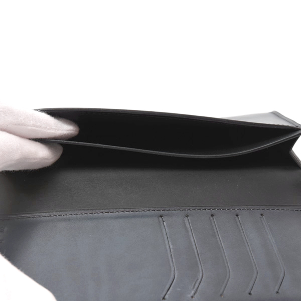 ベルルッティ 財布 メンズ エスパス エン スクリット カリグラフィ 長財布 レザー ネイビー Berluti 中古