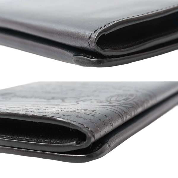 ベルルッティ 財布 メンズ エスパス エン スクリット カリグラフィ 長財布 レザー ネイビー Berluti 中古