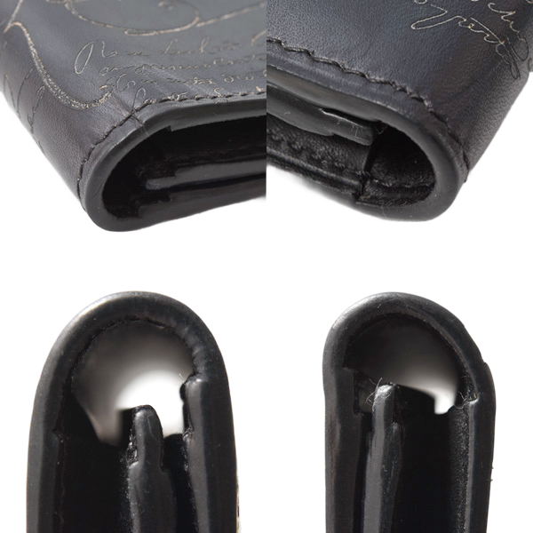 ベルルッティ 財布 メンズ エスパス エン スクリット カリグラフィ 長財布 レザー ネイビー Berluti 中古