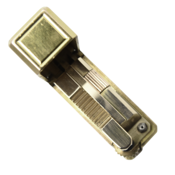 デュポン ライン1 ローラガスライター ゴールド ブラックラッカー 都彭 メンテナンス済み S.T.Dupont 中古