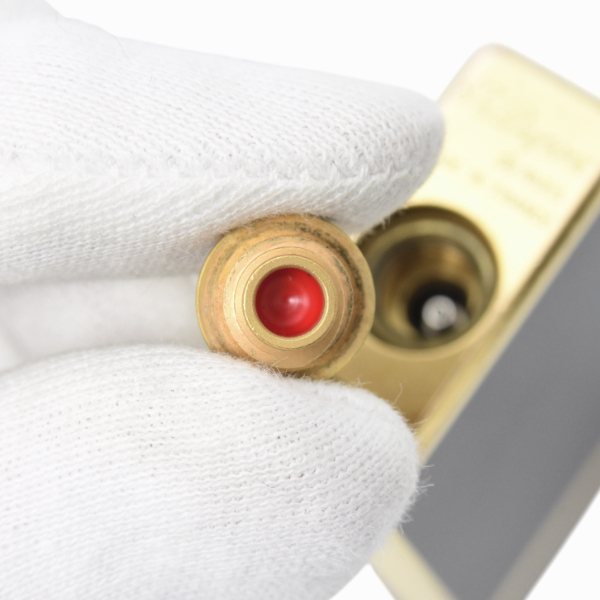 デュポン ライン1 ローラガスライター ゴールド ブラックラッカー 都彭 メンテナンス済み S.T.Dupont 中古