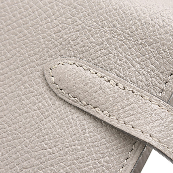 エルメス 財布 レディース ケリーウォレット ロング 長財布 C刻印 グリアスファルト グレー系 ヴォーエプソン HERMES 中古