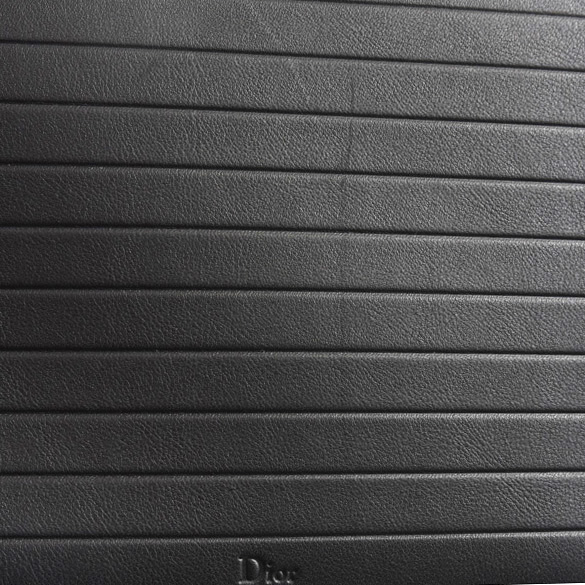 クリスチャンディオール 財布 メンズ ラウンドファスナー オーガナイザー バッグ クラッチ レザー ブラック Christian Dior 中古