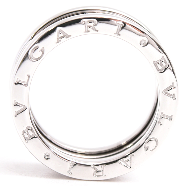 ブルガリ 指輪 メンズ ビー ゼロワン B-ZERO1 リング 55号 ホワイトゴールド BVLGARI 750WG 中古