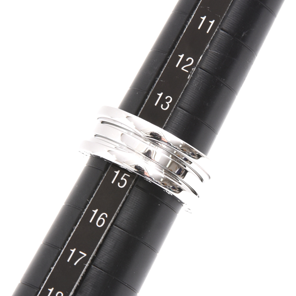 ブルガリ 指輪 メンズ ビー ゼロワン B-ZERO1 リング 55号 ホワイトゴールド BVLGARI 750WG 中古