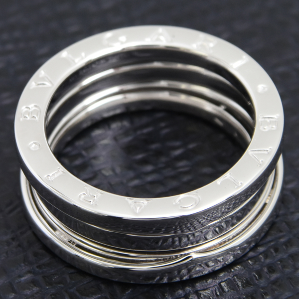 ブルガリ 指輪 メンズ ビー ゼロワン B-ZERO1 リング 55号 ホワイトゴールド BVLGARI 750WG 中古