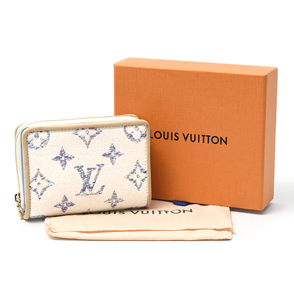 ルイヴィトン 財布 レディース モノグラムジャガード ポルトフォイユ ルー 二つ折り財布 キャンバス マルチカラー M83500 Louis Vuitton 中古