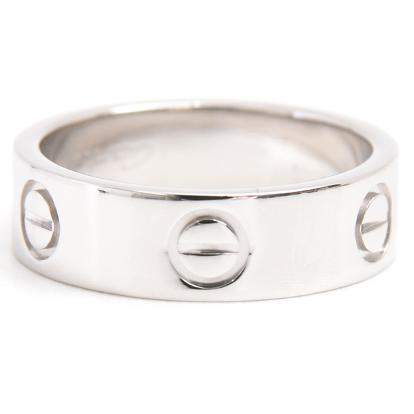 カルティエ 指輪 レディース ラブリング 52号 プラチナ Cartier PT950 中古