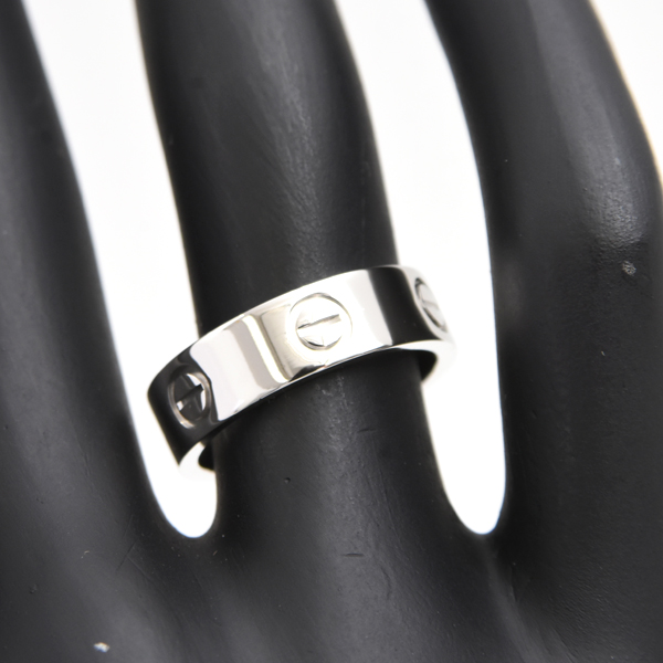 カルティエ 指輪 レディース ラブリング 52号 プラチナ Cartier PT950 中古