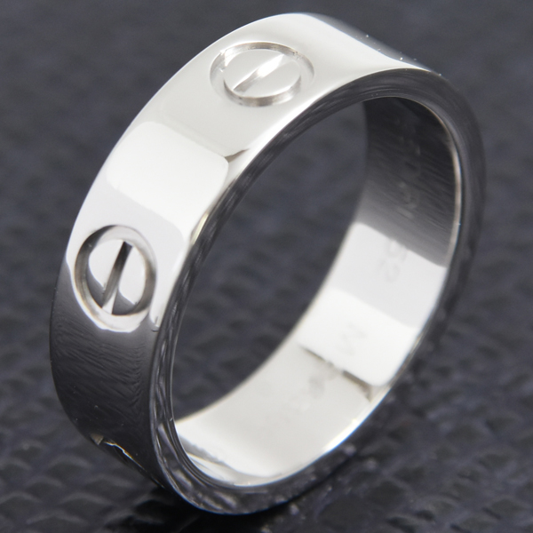 カルティエ 指輪 レディース ラブリング 52号 プラチナ Cartier PT950 中古