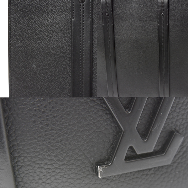 ルイヴィトン バッグ テイクオフトート LVアエログラム グレインカーフ レザー ノワール ブラック Louis Vuitton M57308 中古