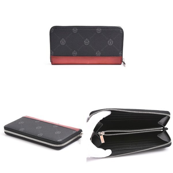 ベルルッティ 財布 メンズ イタウバ ロングジップウォレット ラウンドファスナー長財布 ブラック PVC×レザー Berluti 中古