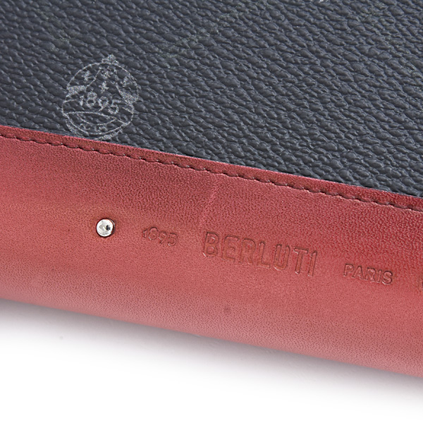 ベルルッティ 財布 メンズ イタウバ ロングジップウォレット ラウンドファスナー長財布 ブラック PVC×レザー Berluti 中古