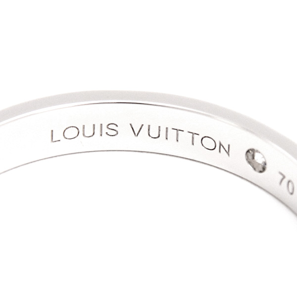 ルイヴィトン 指輪 メンズ リング アリアンス アンプラント 1Pダイヤ 刻印サイズ70 実測29号程 プラチナ Louis Vuitton Q9F01F PT950 中古