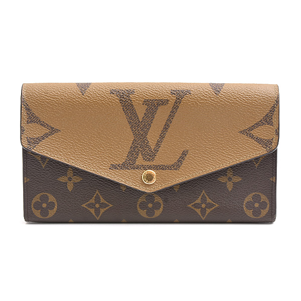 ルイヴィトン 財布 レディース ポルトフォイユ サラ モノグラム ジャイアント リバース ロングウォレット Louis Vuitton M80726 中古