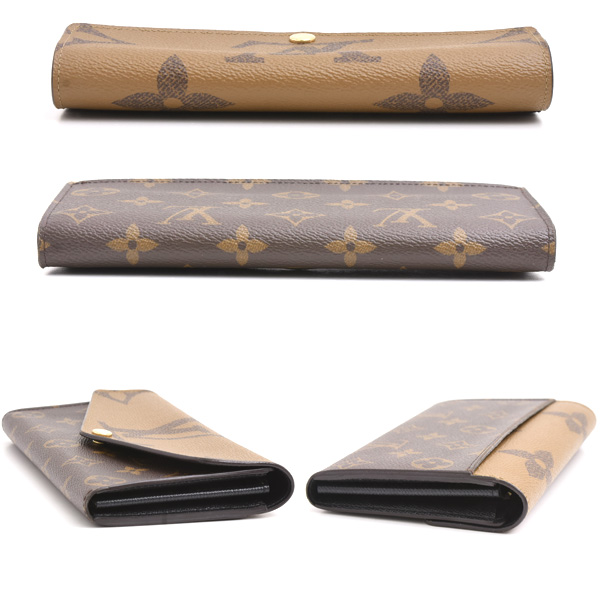 ルイヴィトン 財布 レディース ポルトフォイユ サラ モノグラム ジャイアント リバース ロングウォレット Louis Vuitton M80726 中古
