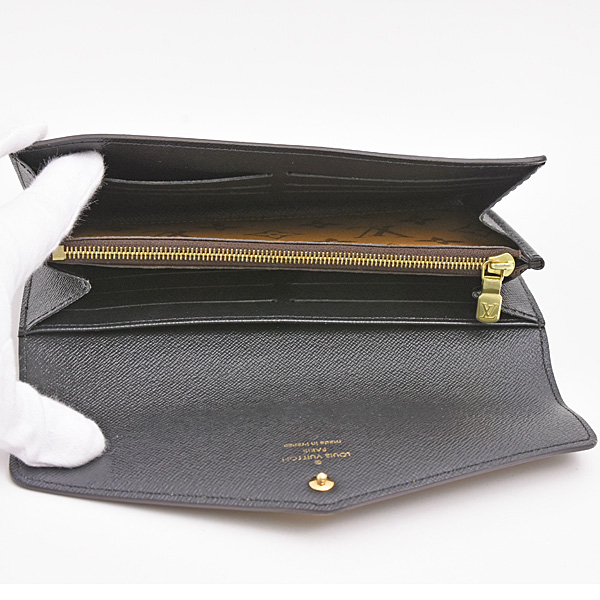 ルイヴィトン 財布 レディース ポルトフォイユ サラ モノグラム ジャイアント リバース ロングウォレット Louis Vuitton M80726 中古