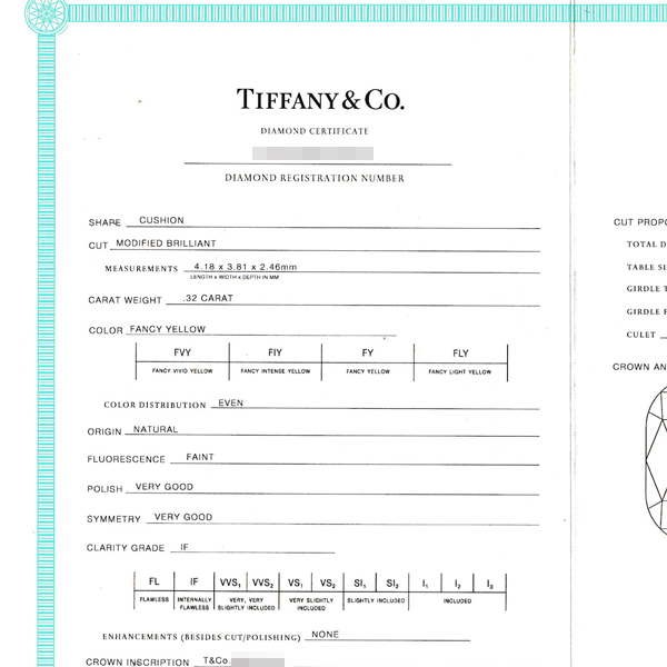 ティファニー 指輪 レディース バターカップ イエローダイヤリング YD0.32ct 9号 プラチナ TIFFANY PT950 中古