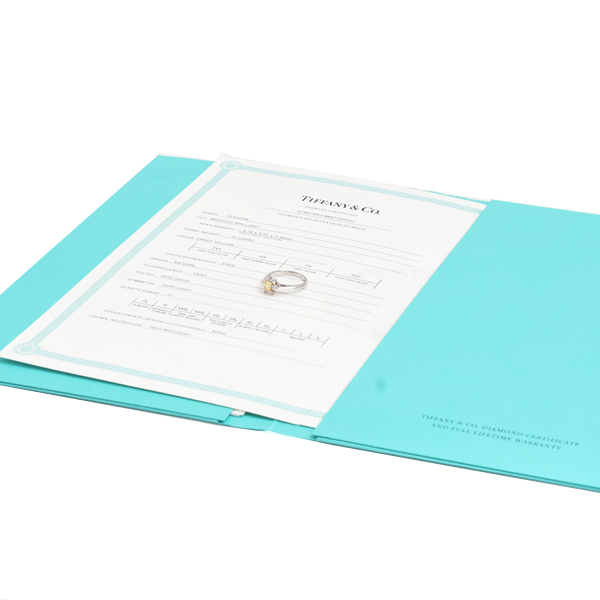 ティファニー 指輪 レディース バターカップ イエローダイヤリング YD0.32ct 9号 プラチナ TIFFANY PT950 中古