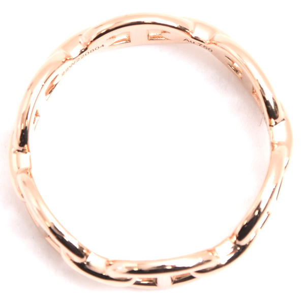 エルメス 指輪 ユニセックス シェーヌダンクル アンシェネPM リング 58号 ピンクゴールド HERMES 750PG 中古